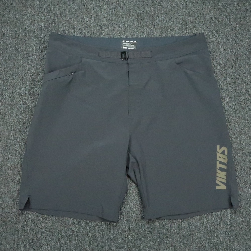 Viktos Shorts Men 38 Gray Performance Gymswym 2 Training Tactical Stretch Belted